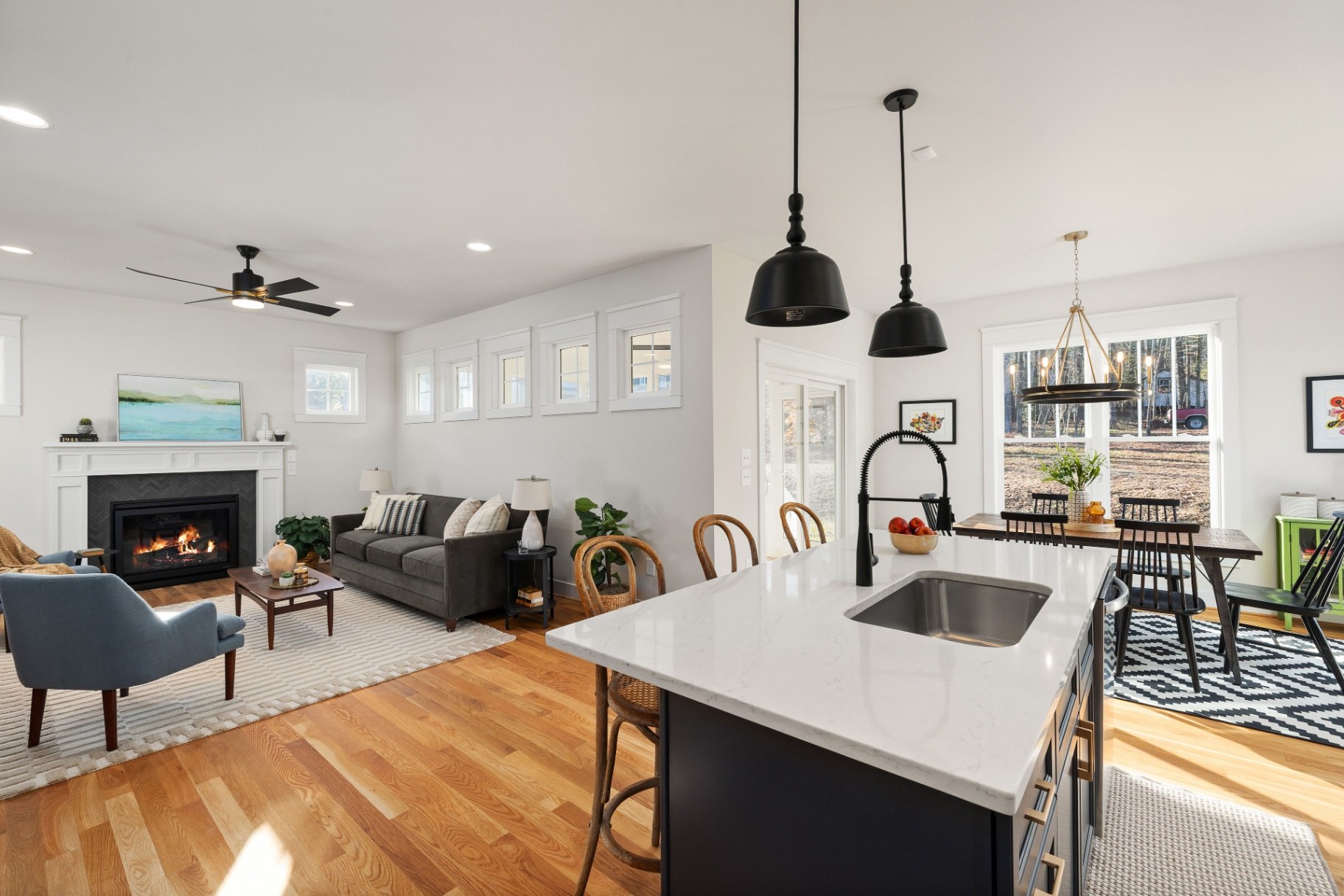 Interior 62048 — open-plan kitchen and living room