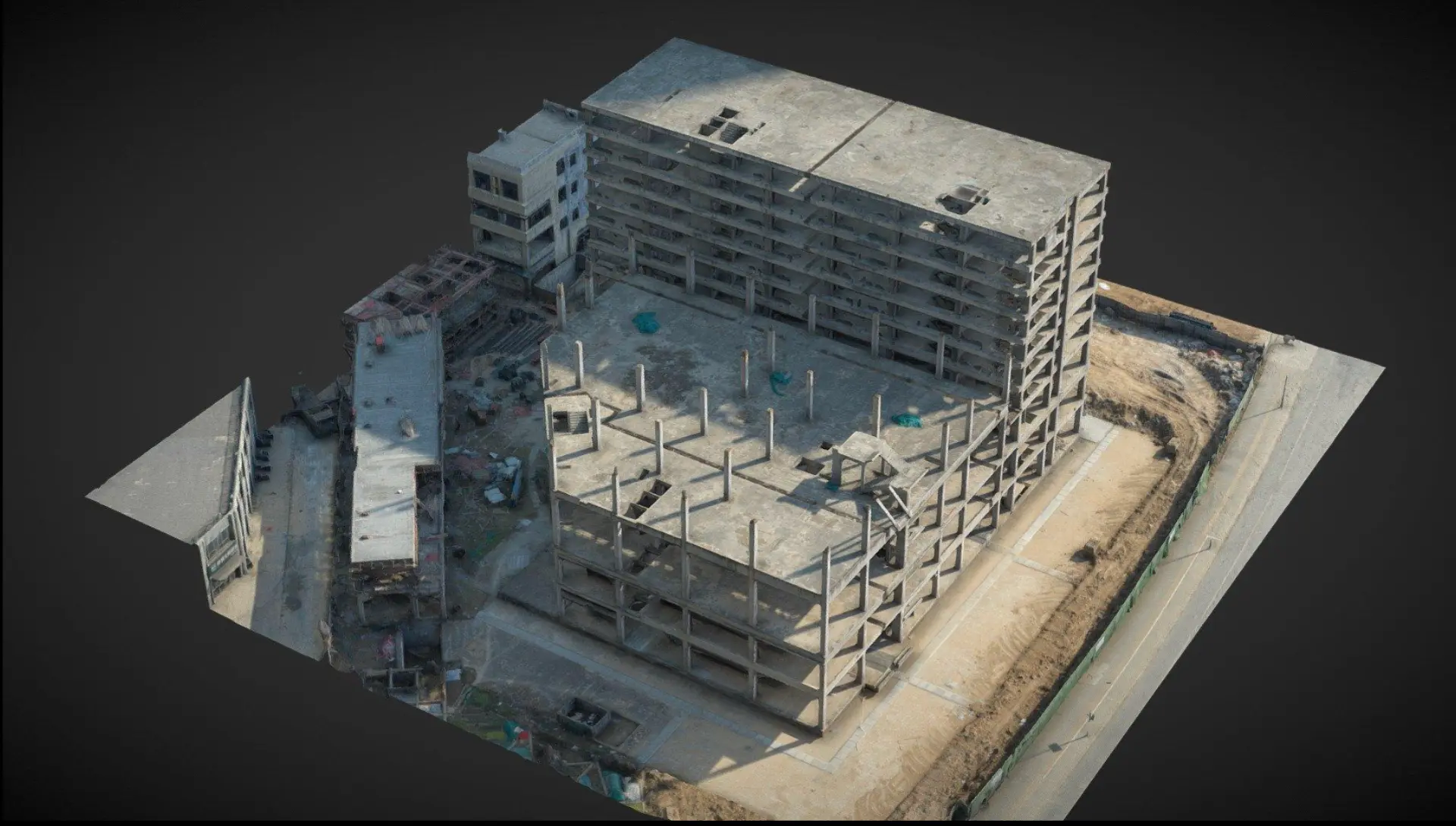 Concrete frame reconstruction